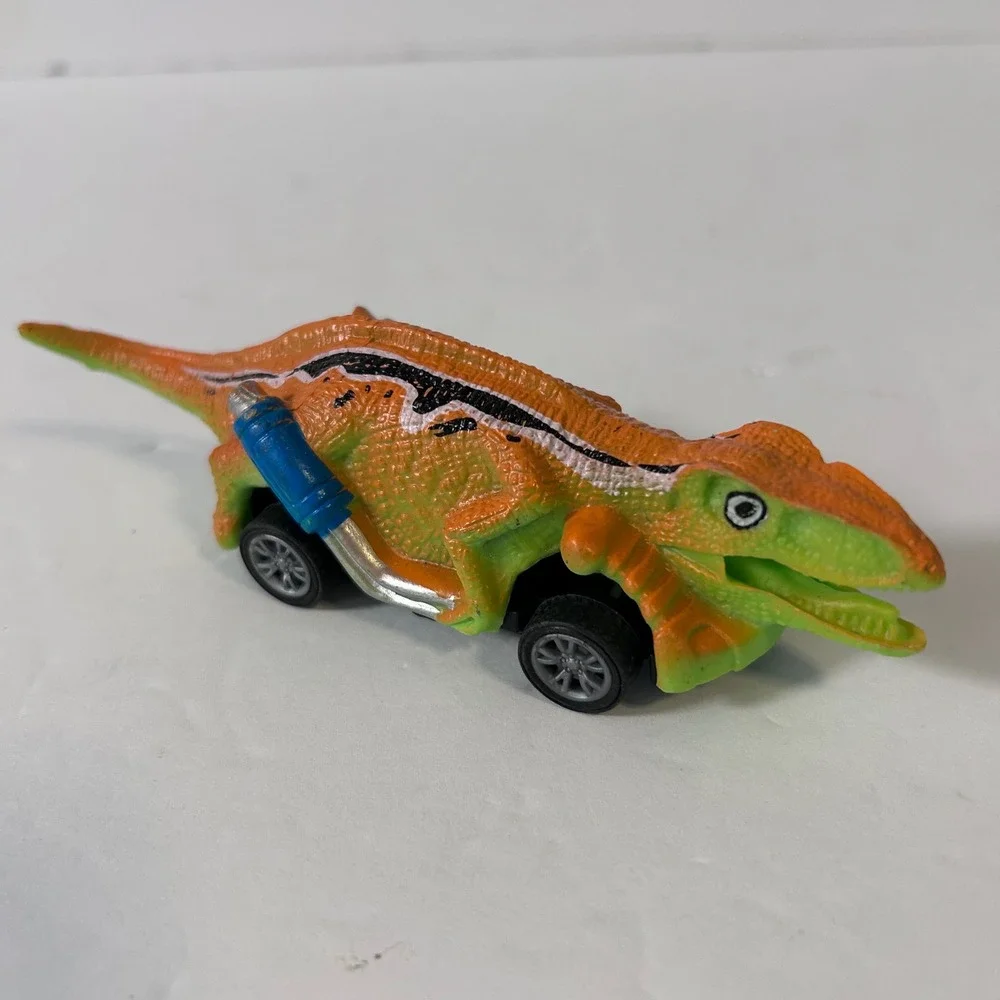 Dinosaur Pull Back Toy Cars Set of 5 Prehistoric Monster Truck Racing Vehicles